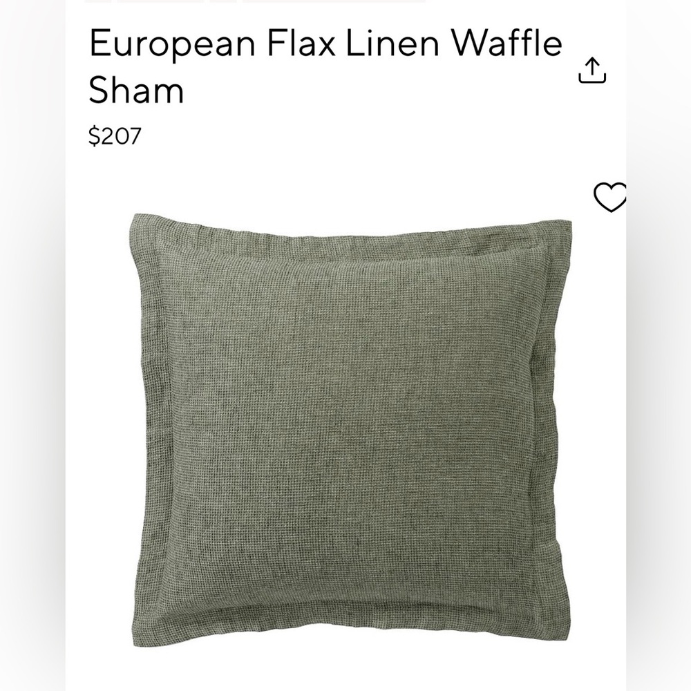 Pottery Barn European Flax Linen Waffle Shams